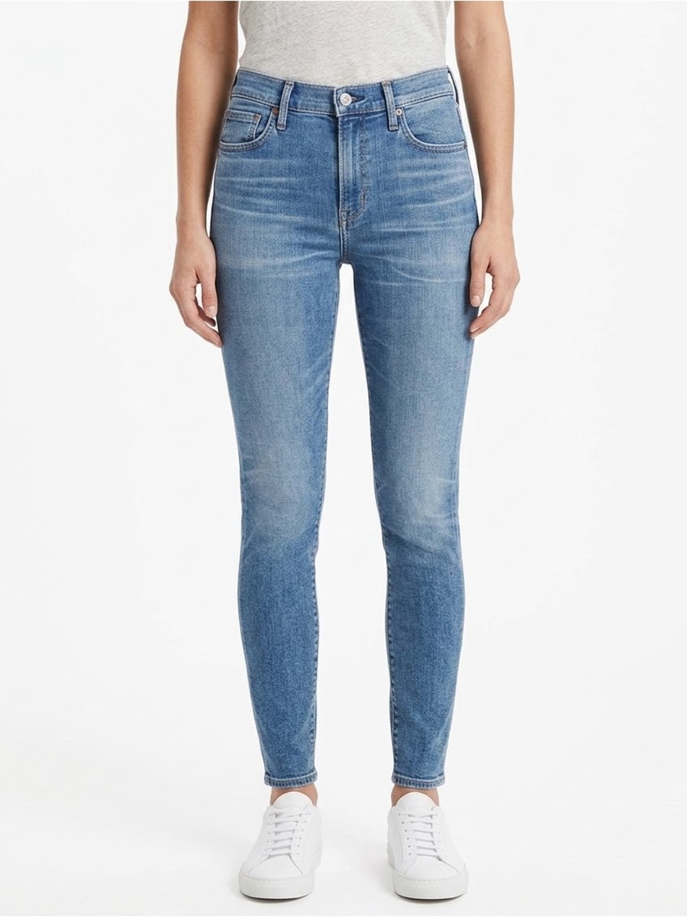 Wilfred x Citizens of Humanity Aida High Rise Skinny Jeans 28 Blue